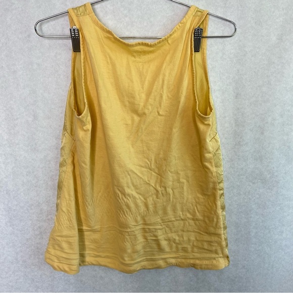 5/$25 Chicos, yellow, small silk tank top - Picture 2 of 3